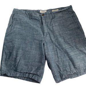 Goodfellow & Co Mens Linden Shorts Size 38 Chambray Cotton Flat Front